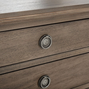 Safavieh LISABET 3-Drawer Wood Nightstand - Timeless Design with Spacious Storage for Modern Bedrooms Light Brown SFV7705B