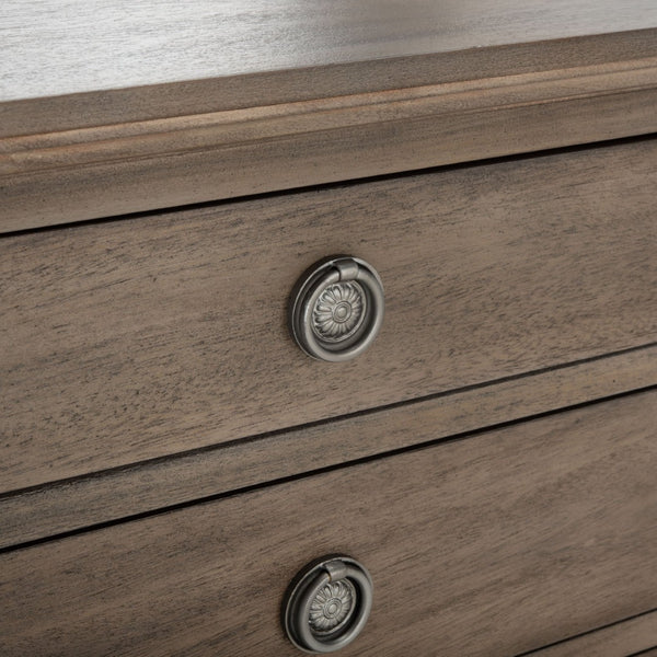 Safavieh LISABET 3-Drawer Wood Nightstand - Timeless Design with Spacious Storage for Modern Bedrooms Light Brown SFV7705B