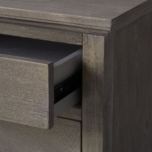 Safavieh LISABET 3-Drawer Wood Nightstand - Timeless Design with Spacious Storage for Modern Bedrooms Light Grey SFV7705C