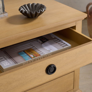 Lisabet 3-Drawer Nightstand With Mixed-Material Design, Smooth-Glide Drawers & Sturdy Bedside Storage