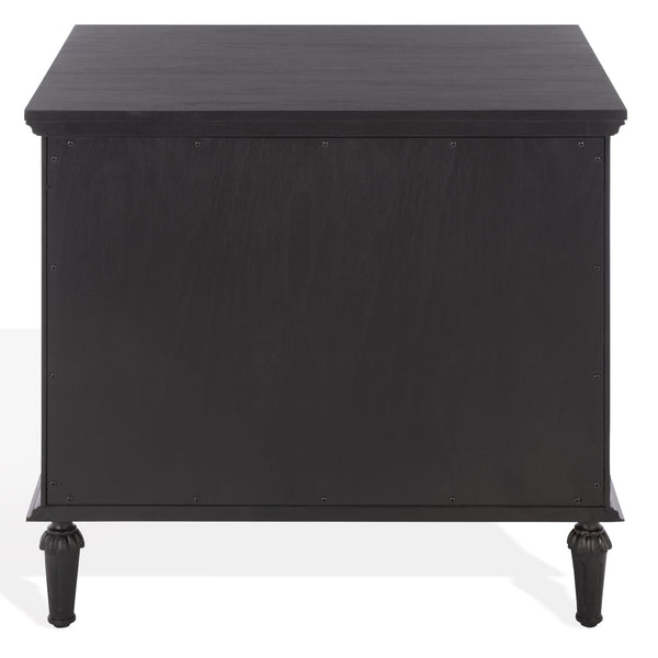 Lisabet 3-Drawer Nightstand With Mixed-Material Design, Smooth-Glide Drawers & Sturdy Bedside Storage