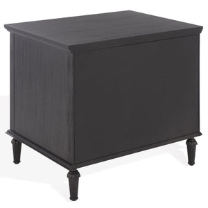 Lisabet 3-Drawer Nightstand With Mixed-Material Design, Smooth-Glide Drawers & Sturdy Bedside Storage