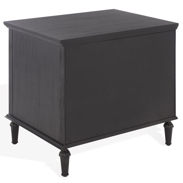 Lisabet 3-Drawer Nightstand With Mixed-Material Design, Smooth-Glide Drawers & Sturdy Bedside Storage