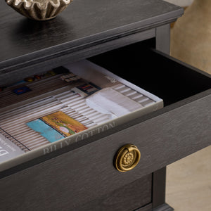 Lisabet 3-Drawer Nightstand With Mixed-Material Design, Smooth-Glide Drawers & Sturdy Bedside Storage