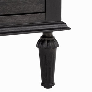 Lisabet 3-Drawer Nightstand With Mixed-Material Design, Smooth-Glide Drawers & Sturdy Bedside Storage