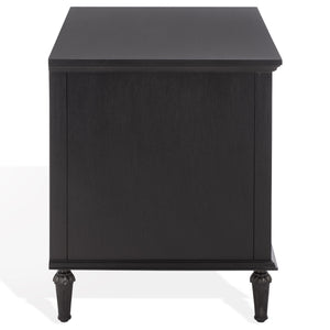 Lisabet 3-Drawer Nightstand With Mixed-Material Design, Smooth-Glide Drawers & Sturdy Bedside Storage