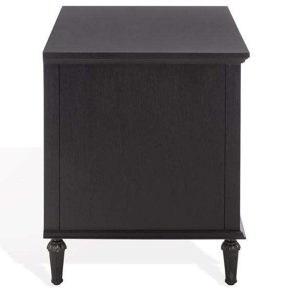 Lisabet 3-Drawer Nightstand With Mixed-Material Design, Smooth-Glide Drawers & Sturdy Bedside Storage