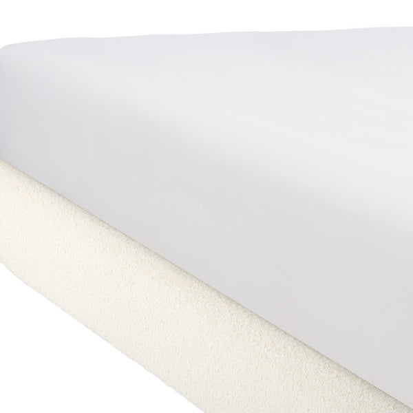 Safavieh Graciella Boucle King Canopy Bed Ivory / Natural SFV7709A-K-3BX