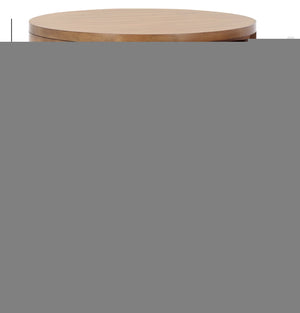 Safavieh Daiya Round Wood Nightstand With 1 Drawer – Timeless Mahogany Design For Cozy Bedroom Ambiance Natural Wood Sfv7711a