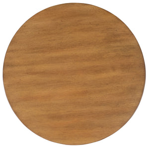 Safavieh Daiya Round Wood Nightstand With 1 Drawer – Timeless Mahogany Design For Cozy Bedroom Ambiance Natural Wood Sfv7711a