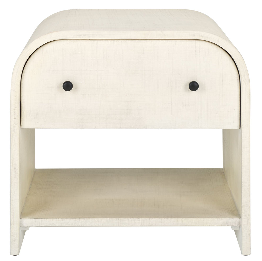 Safavieh Jaqualina Elegant 1 Drawer Wood Nightstand In Classic White - Timeless Bedroom Storage Solution White Wood Sfv7712a