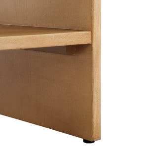 Safavieh Haydriana Elegant Wood Nightstand With Drawer - Timeless Craftsmanship For Your Bedroom Decor Natural Wood Sfv7713a