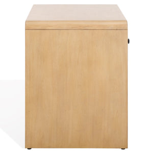 Safavieh Haydriana Elegant Wood Nightstand With Drawer - Timeless Craftsmanship For Your Bedroom Decor Natural Wood Sfv7713a