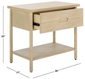 Safavieh Fayletta Elegant Mahogany Wood Nightstand With Ample Storage For A Stylish Bedroom Upgrade Natural Wood Sfv7714a