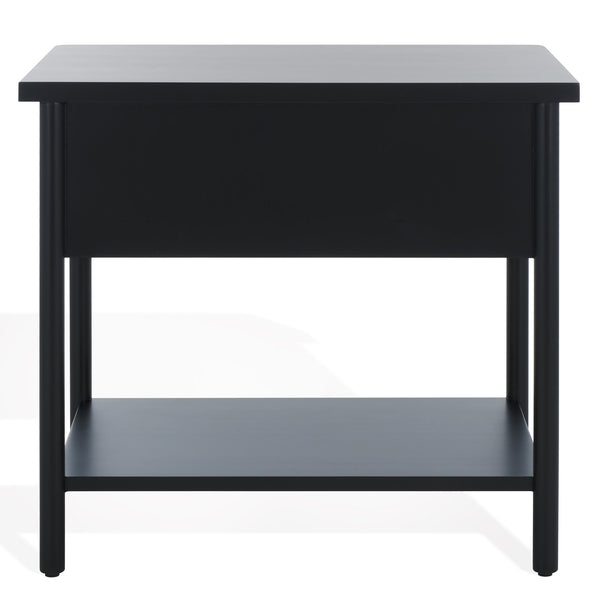 Safavieh Fayletta Elegant Mahogany Wood Nightstand With Ample Storage For A Stylish Bedroom Upgrade Black Wood Sfv7714b