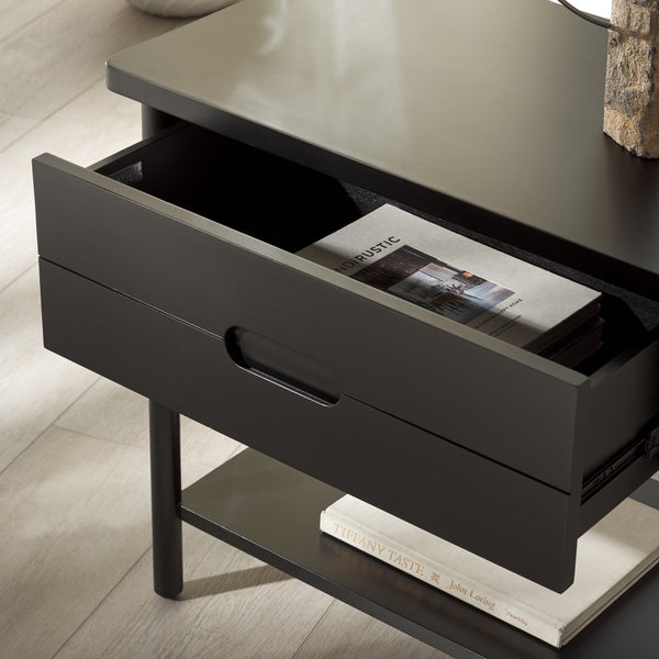 Safavieh Fayletta Elegant Mahogany Wood Nightstand With Ample Storage For A Stylish Bedroom Upgrade Black Wood Sfv7714b