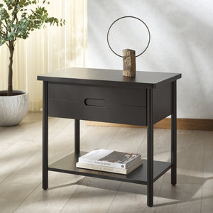 Safavieh Fayletta Elegant Mahogany Wood Nightstand With Ample Storage For A Stylish Bedroom Upgrade Black Wood Sfv7714b