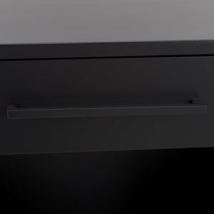 Safavieh Abbiava Elegant Wood Nightstand With Drawer – Stylish Mahogany Design For Timeless Bedroom Charm Black Wood Sfv7717b