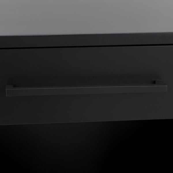 Safavieh Abbiava Elegant Wood Nightstand With Drawer – Stylish Mahogany Design For Timeless Bedroom Charm Black Wood Sfv7717b