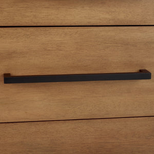 Safavieh Abbiava 3-drawer Wood Nightstand - Elegant Mahogany Design With Ample Storage For Rustic Charm Natural Wood Sfv7718a