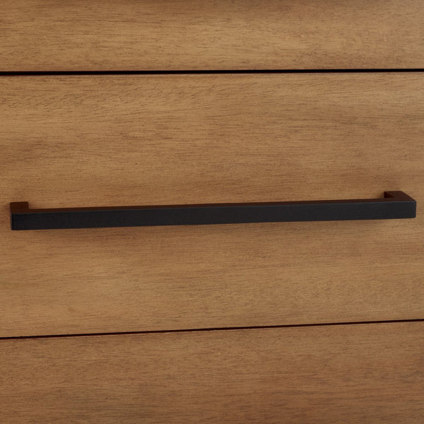 Safavieh Abbiava 3-drawer Wood Nightstand - Elegant Mahogany Design With Ample Storage For Rustic Charm Natural Wood Sfv7718a