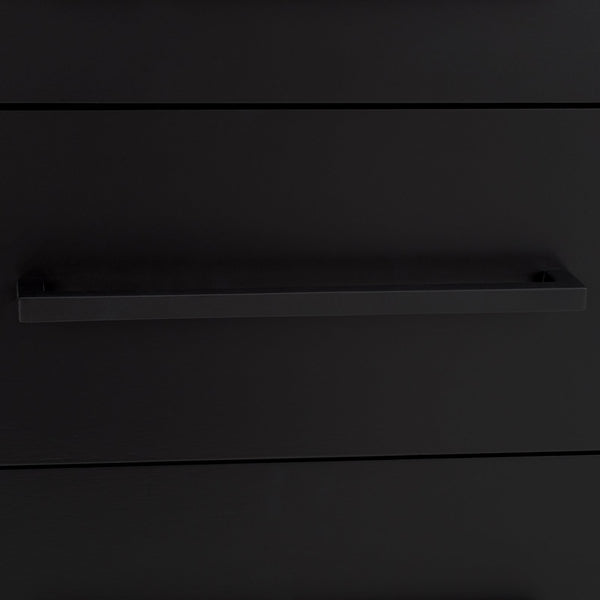 Safavieh Abbiava 3-drawer Wood Nightstand - Elegant Mahogany Design With Ample Storage For Rustic Charm Black Wood Sfv7718b