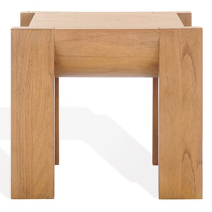 Safavieh JESSANDRIA Wood Accent Table – Elevate Your Space with Stylish Mindi Wood Design and Versatile Appeal Natural SFV7719A