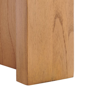 Safavieh JESSANDRIA Wood Accent Table – Elevate Your Space with Stylish Mindi Wood Design and Versatile Appeal Natural SFV7719A