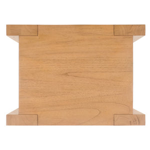 Safavieh JESSANDRIA Wood Accent Table – Elevate Your Space with Stylish Mindi Wood Design and Versatile Appeal Natural SFV7719A