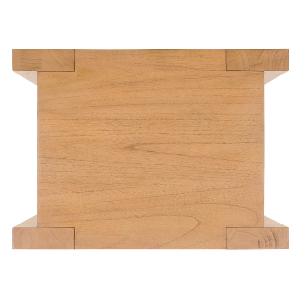 Safavieh JESSANDRIA Wood Accent Table – Elevate Your Space with Stylish Mindi Wood Design and Versatile Appeal Natural SFV7719A