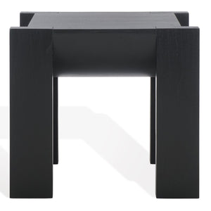 Safavieh JESSANDRIA Wood Accent Table – Elevate Your Space with Stylish Mindi Wood Design and Versatile Appeal Black SFV7719B