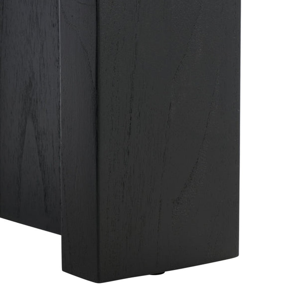 Safavieh JESSANDRIA Wood Accent Table – Elevate Your Space with Stylish Mindi Wood Design and Versatile Appeal Black SFV7719B