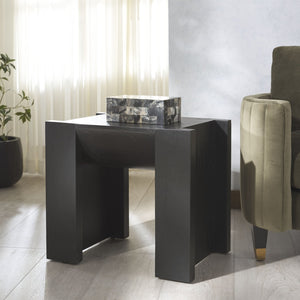Safavieh JESSANDRIA Wood Accent Table – Elevate Your Space with Stylish Mindi Wood Design and Versatile Appeal Black SFV7719B
