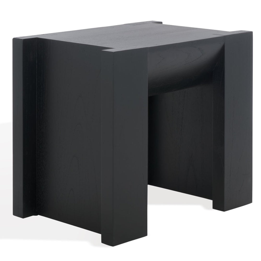 Safavieh JESSANDRIA Wood Accent Table – Elevate Your Space with Stylish Mindi Wood Design and Versatile Appeal Black SFV7719B