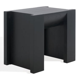 Safavieh JESSANDRIA Wood Accent Table – Elevate Your Space with Stylish Mindi Wood Design and Versatile Appeal Black SFV7719B