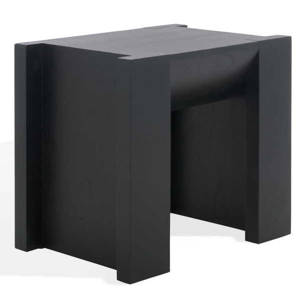 Safavieh JESSANDRIA Wood Accent Table – Elevate Your Space with Stylish Mindi Wood Design and Versatile Appeal Black SFV7719B