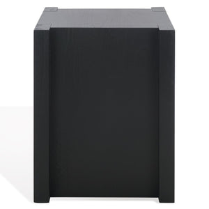 Safavieh JESSANDRIA Wood Accent Table – Elevate Your Space with Stylish Mindi Wood Design and Versatile Appeal Black SFV7719B