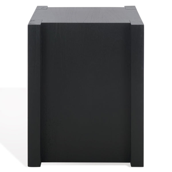 Safavieh JESSANDRIA Wood Accent Table – Elevate Your Space with Stylish Mindi Wood Design and Versatile Appeal Black SFV7719B
