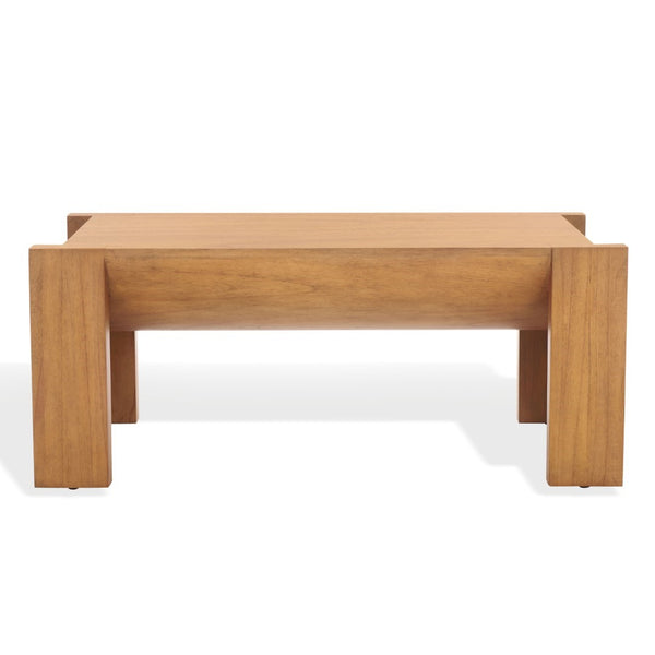 Safavieh Jessandria Wood Coffee Table - Rustic Charm And Timeless Elegance For Your Living Space Decor Natural Wood Sfv7720a