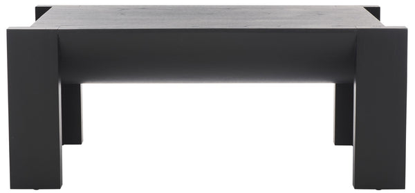 Safavieh Jessandria Wood Coffee Table - Rustic Charm And Timeless Elegance For Your Living Space Decor Black Wood Sfv7720b