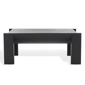 Safavieh Jessandria Wood Coffee Table - Rustic Charm And Timeless Elegance For Your Living Space Decor Black Wood Sfv7720b