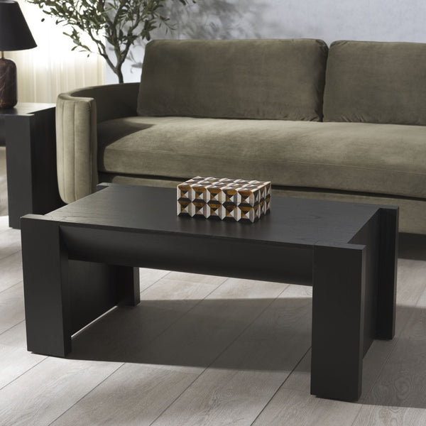 Safavieh Jessandria Wood Coffee Table - Rustic Charm And Timeless Elegance For Your Living Space Decor Black Wood Sfv7720b