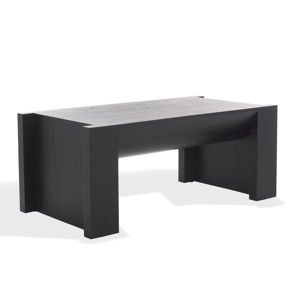 Safavieh Jessandria Wood Coffee Table - Rustic Charm And Timeless Elegance For Your Living Space Decor Black Wood Sfv7720b