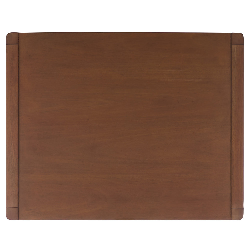 Safavieh Mayalyn 2 Drawer Nightstand - Elegant Walnut And Black Wood Design For Stylish Bedroom Decor Walnut ,Black Wood ,Metal Sfv7722a