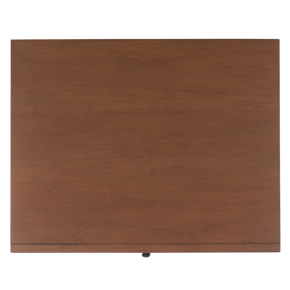 Safavieh Trever Wood 3 Drawer Nightstand - Elegant Walnut & Black Metal For Modern & Classic Bedrooms Walnut ,Black Wood ,Metal Sfv7723a