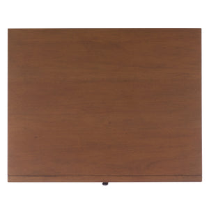 Safavieh Trever Wood 3 Drawer Nightstand - Elegant Walnut & Black Metal For Modern & Classic Bedrooms Walnut ,Black Wood ,Metal Sfv7723a