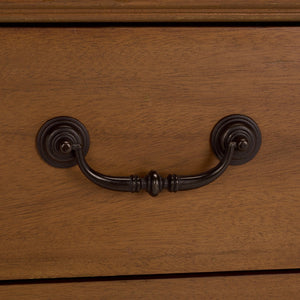 Safavieh Jessy Wood Bun Foot Nightstand - Elegant Walnut & Black Design With Ample Storage For Modern Homes Walnut ,Black Wood ,Metal Sfv7725a