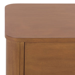 Chrysandra Solid Wood 2-Drawer Nightstand With Smooth Glides, Compact Storage & Timeless Design