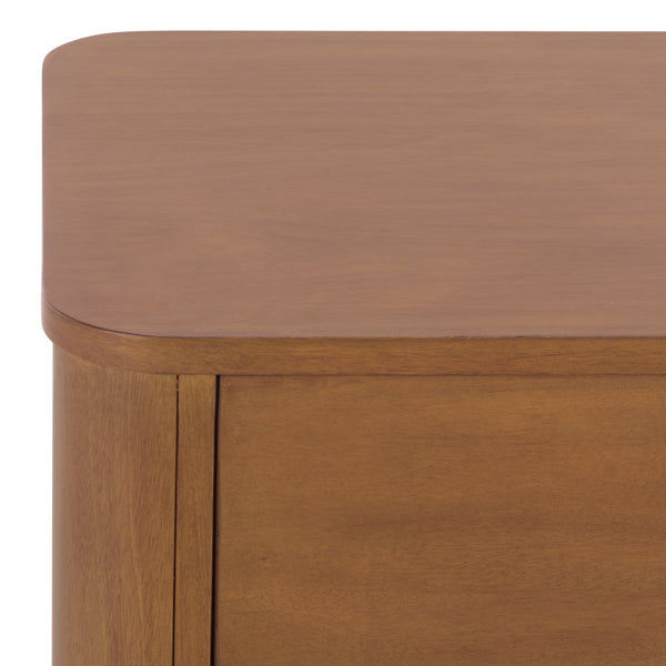 Chrysandra Solid Wood 2-Drawer Nightstand With Smooth Glides, Compact Storage & Timeless Design