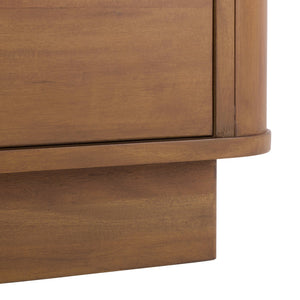 Chrysandra Solid Wood 2-Drawer Nightstand With Smooth Glides, Compact Storage & Timeless Design